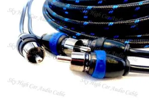 SKY HIGH CAR AUDIO 2-CHANNEL TRIPLE SHIELDED RCAS 1.5FT-22FT