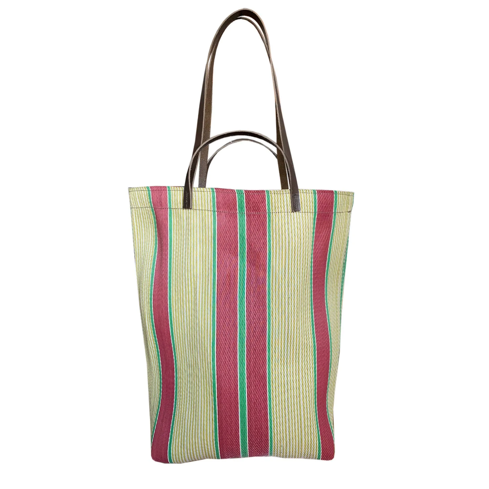 Small Assam Market Bag. Rose