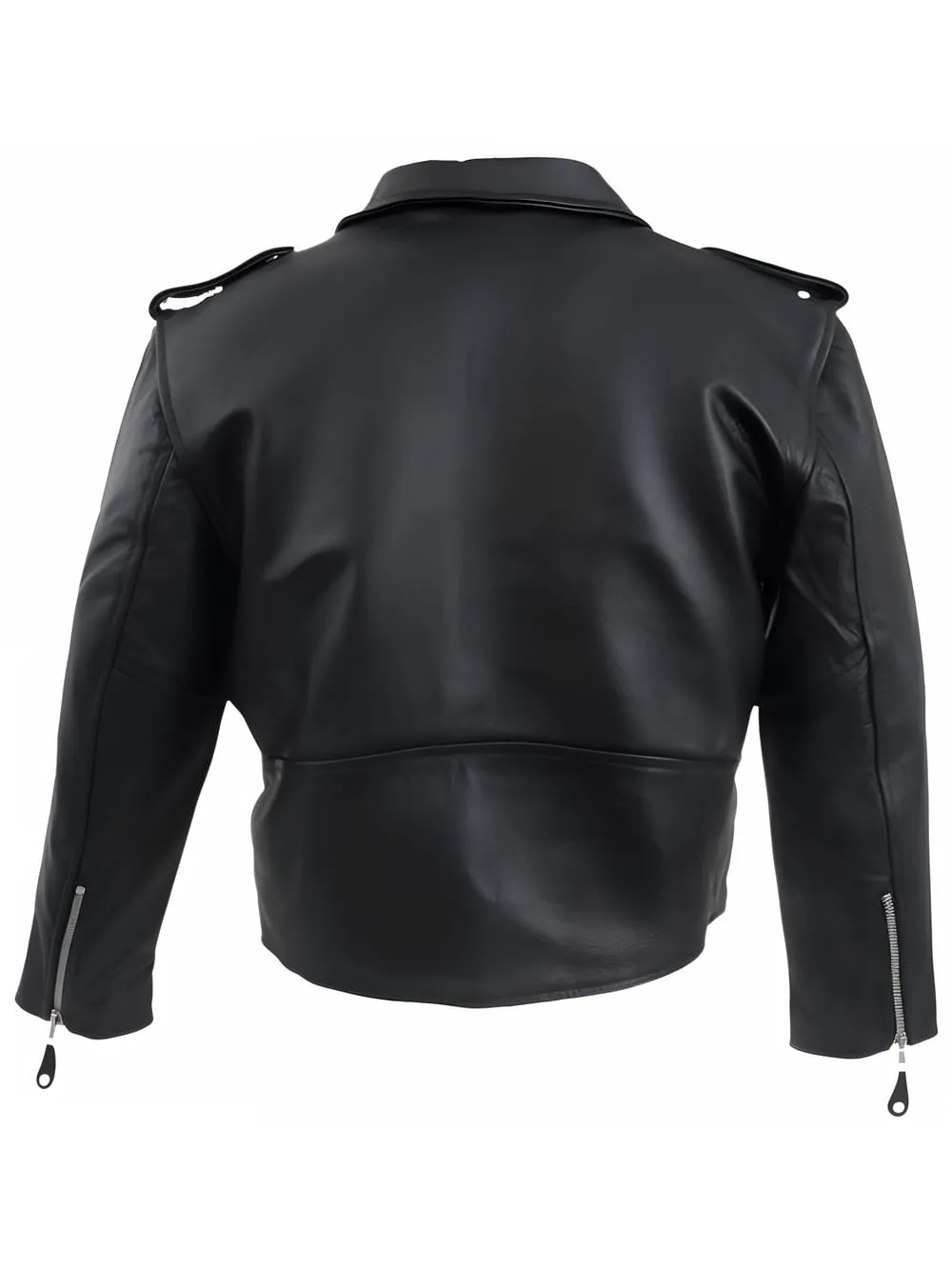 Snap Style Leather Jacket for Boys