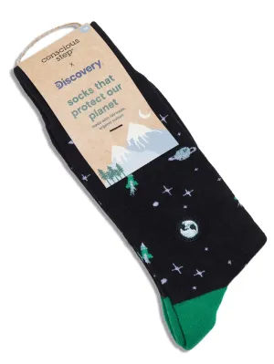 Socks that Protect Our Planet in Black Galaxy