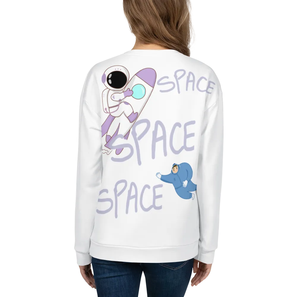 Space Cartoon Soft Cotton Sweatshirt