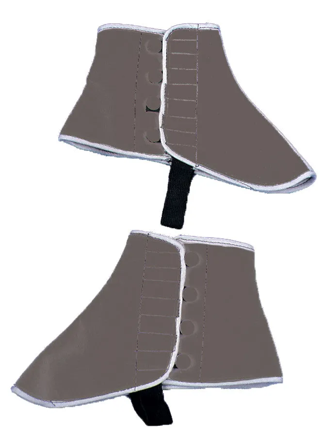 Spats Grey Felt Small/Medium  Costume Accessories