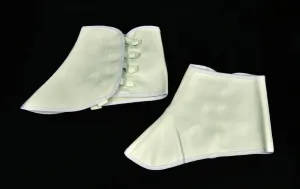Spats Short Vinyl Small/Medium Wht  Costume Accessories