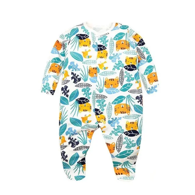 Spring Autumn Baby Romper 100% Cotton Newborn Baby Clothes Long Sleeve Baby Girl Clothing Cartoon Jumpsuit Infant Clothes