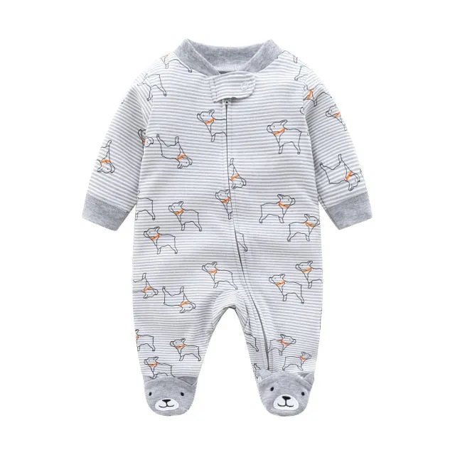 Spring Autumn Baby Romper 100% Cotton Newborn Baby Clothes Long Sleeve Baby Girl Clothing Cartoon Jumpsuit Infant Clothes
