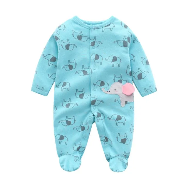 Spring Autumn Baby Romper 100% Cotton Newborn Baby Clothes Long Sleeve Baby Girl Clothing Cartoon Jumpsuit Infant Clothes
