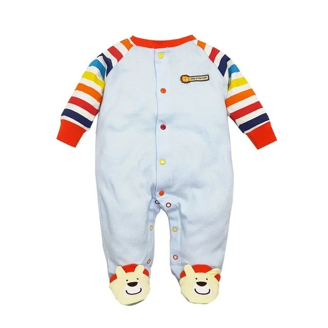 Spring Autumn Baby Romper 100% Cotton Newborn Baby Clothes Long Sleeve Baby Girl Clothing Cartoon Jumpsuit Infant Clothes
