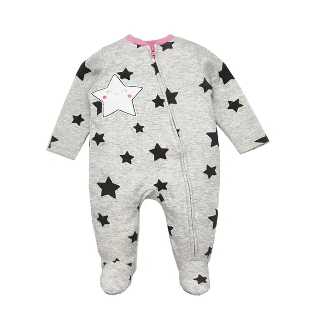 Spring Autumn Baby Romper 100% Cotton Newborn Baby Clothes Long Sleeve Baby Girl Clothing Cartoon Jumpsuit Infant Clothes