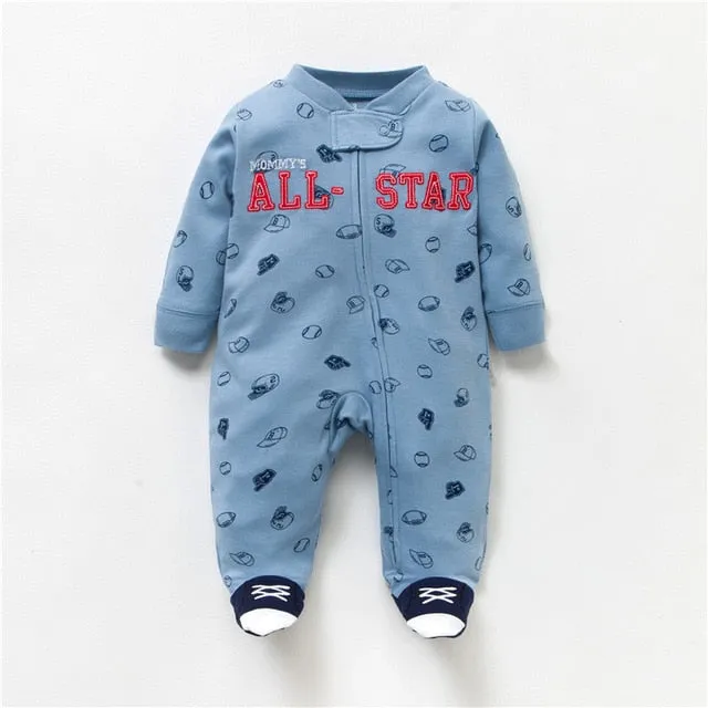 Spring Autumn Baby Romper 100% Cotton Newborn Baby Clothes Long Sleeve Baby Girl Clothing Cartoon Jumpsuit Infant Clothes