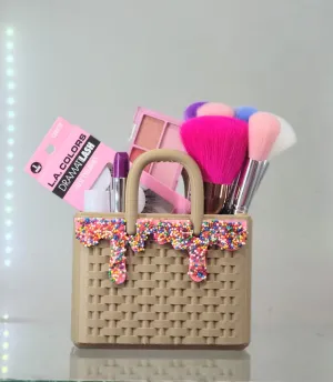 Sprinkles Ice Cream Woven Bag 3D-Printed Makeup Holder