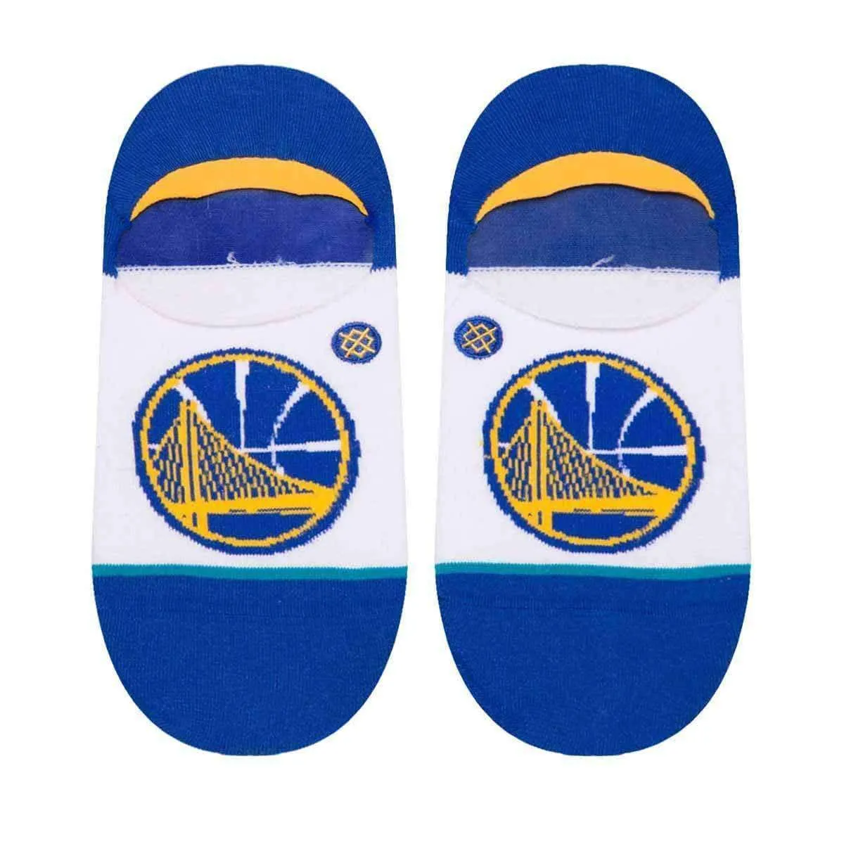 Stance NBA Arena Warriors Super Invisible/No Show Ankle Socks - White