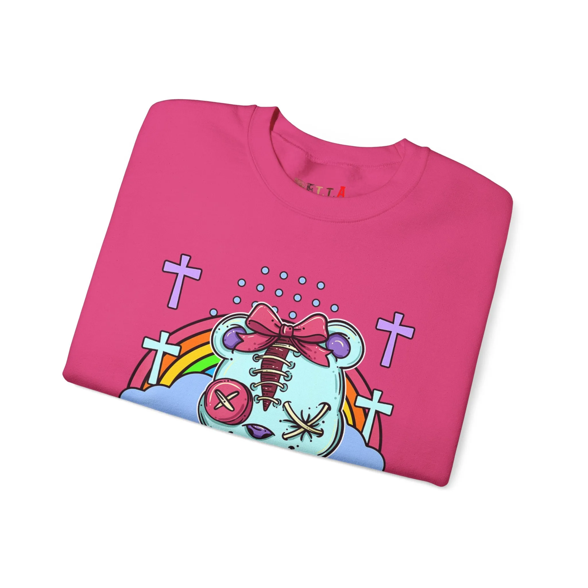 Stitched Eyes Teddy Bear Sweatshirt