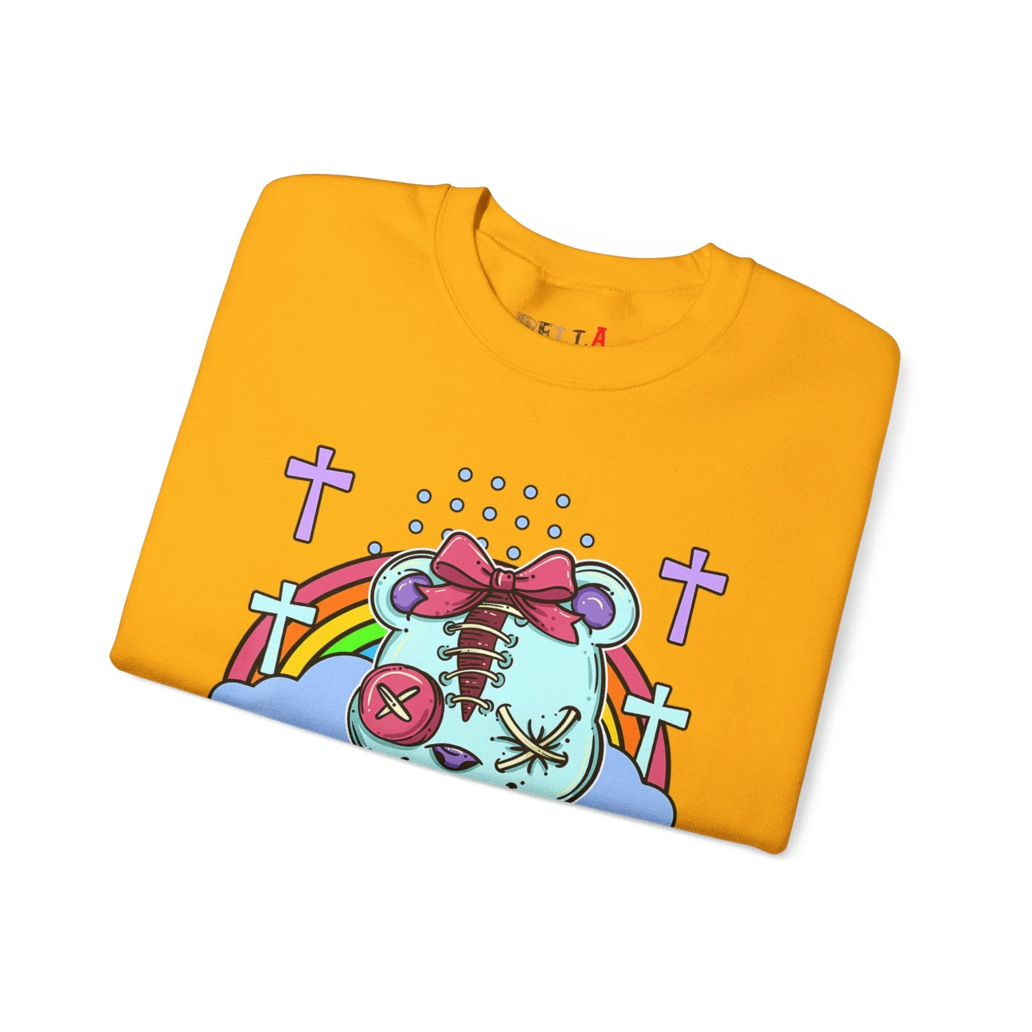 Stitched Eyes Teddy Bear Sweatshirt