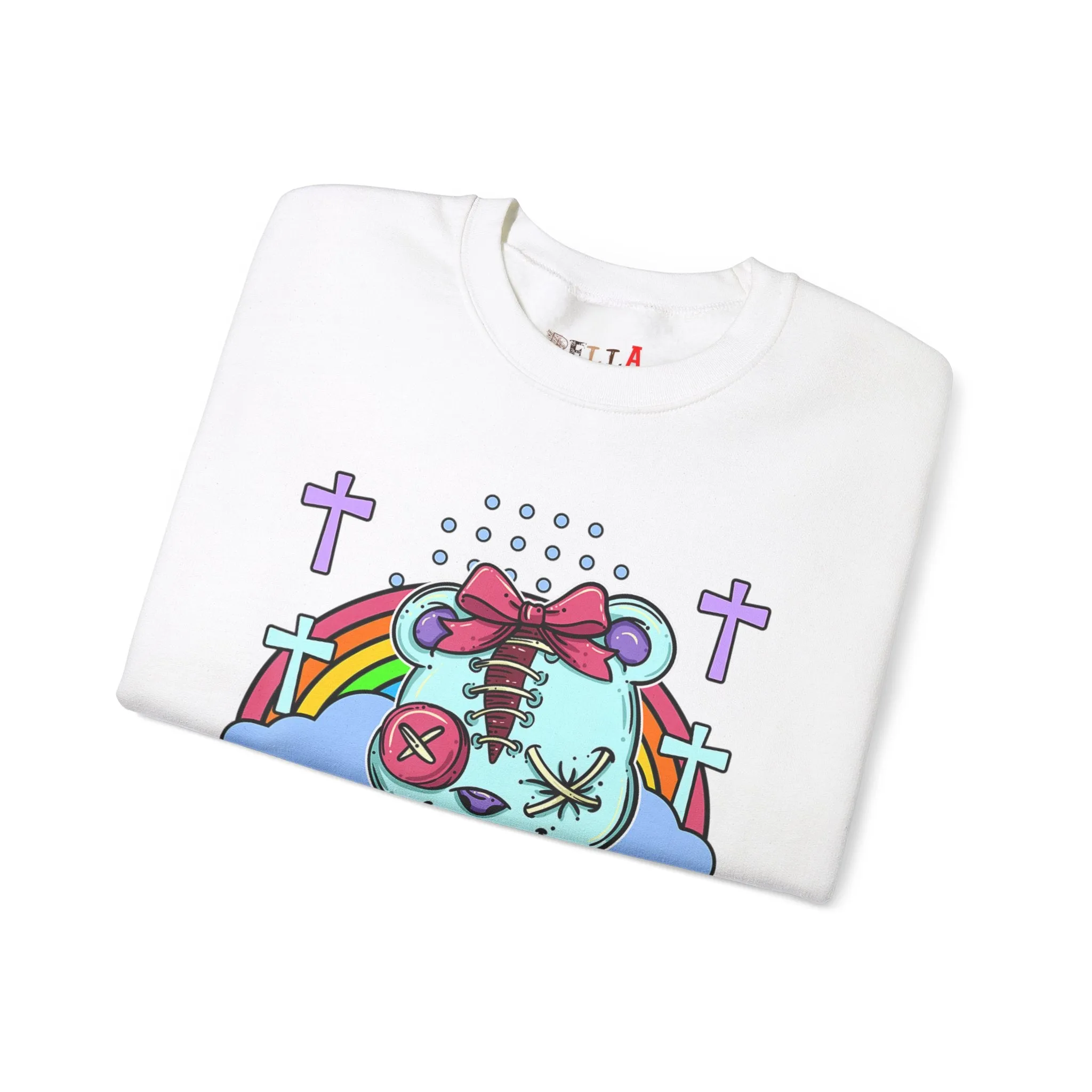 Stitched Eyes Teddy Bear Sweatshirt