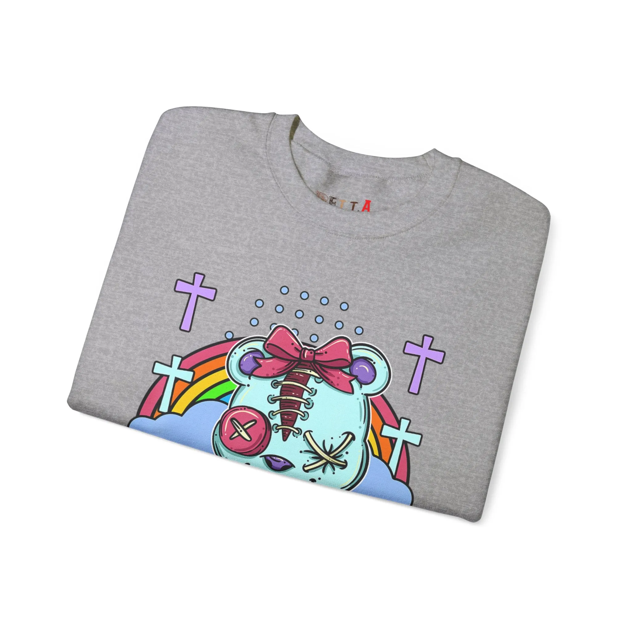 Stitched Eyes Teddy Bear Sweatshirt