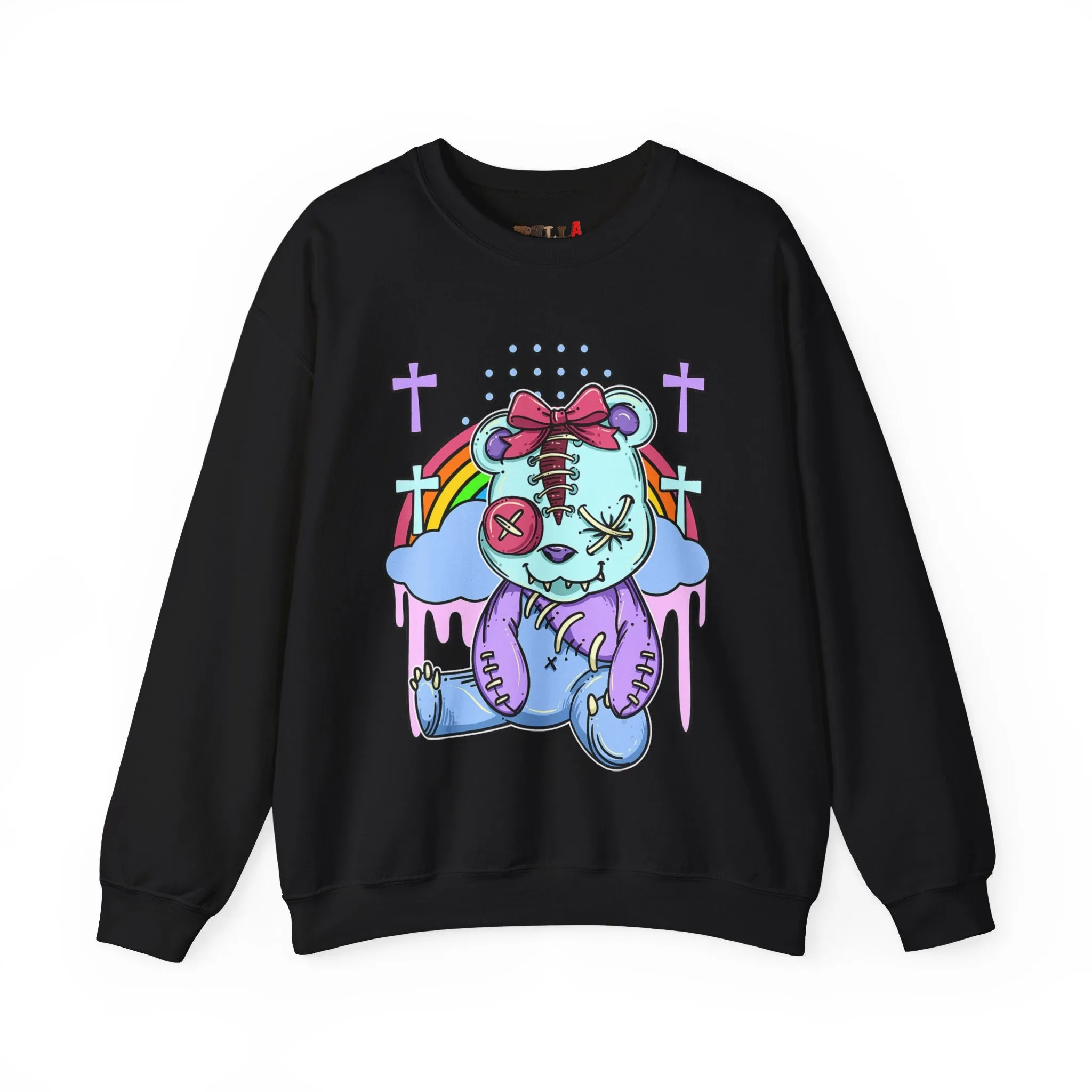 Stitched Eyes Teddy Bear Sweatshirt