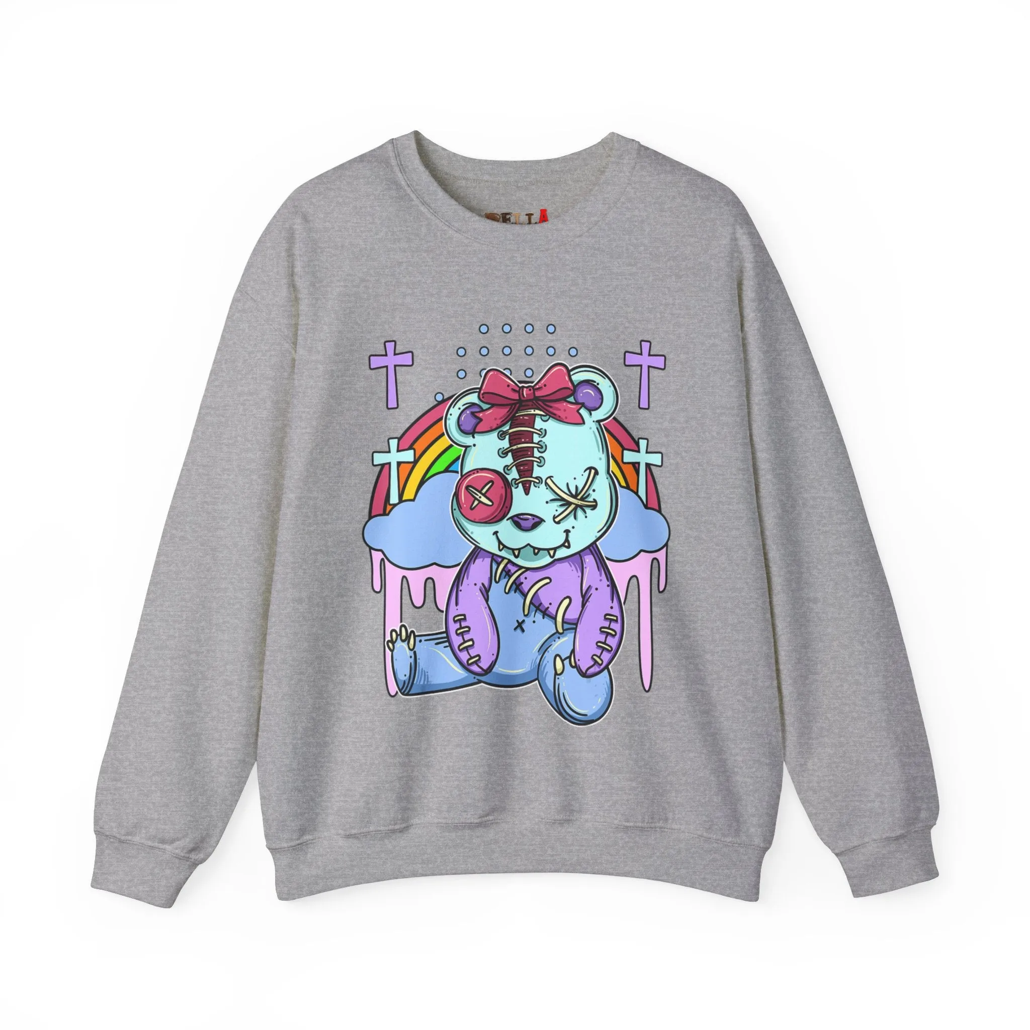 Stitched Eyes Teddy Bear Sweatshirt