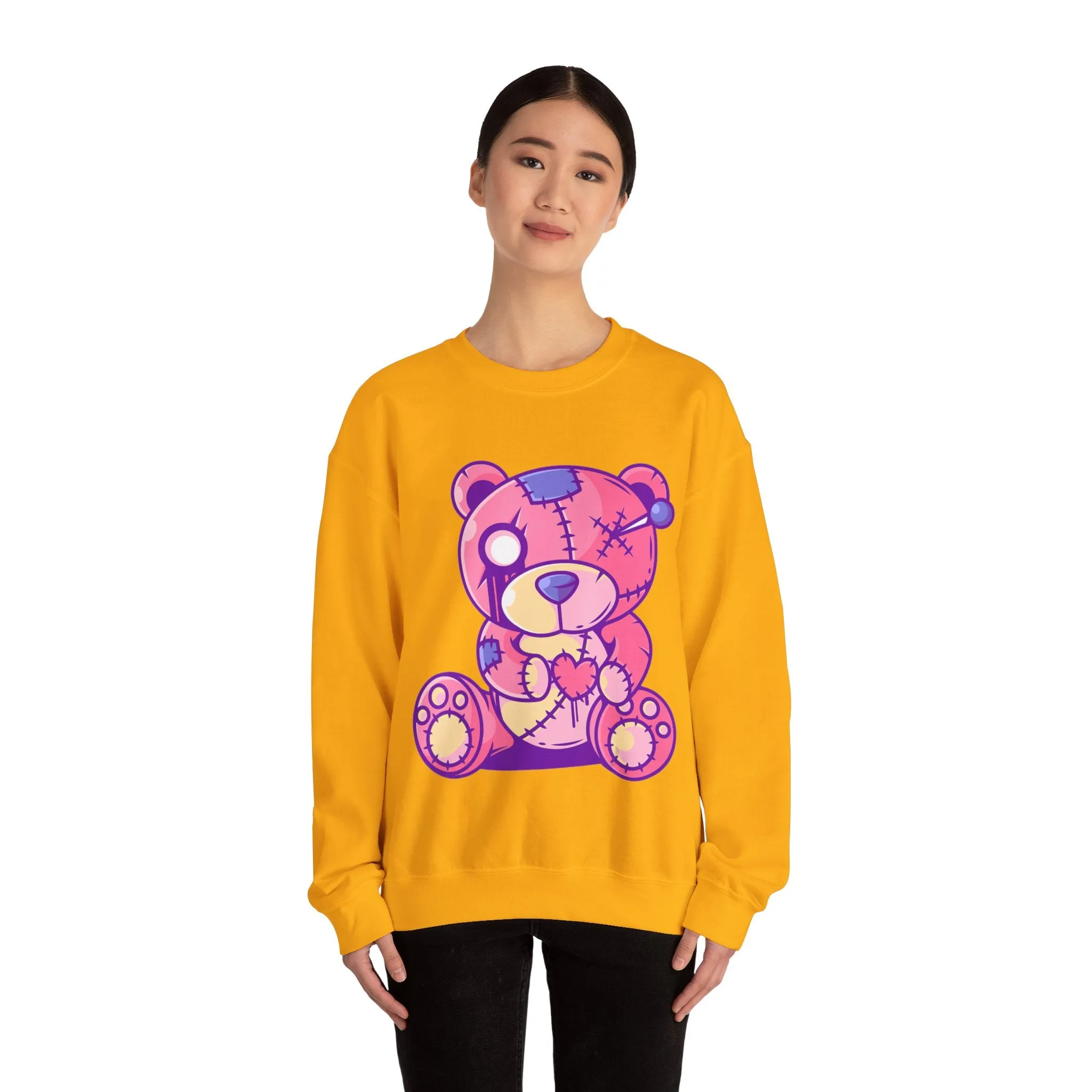 Stitched Teddy Bear Sweatshirt