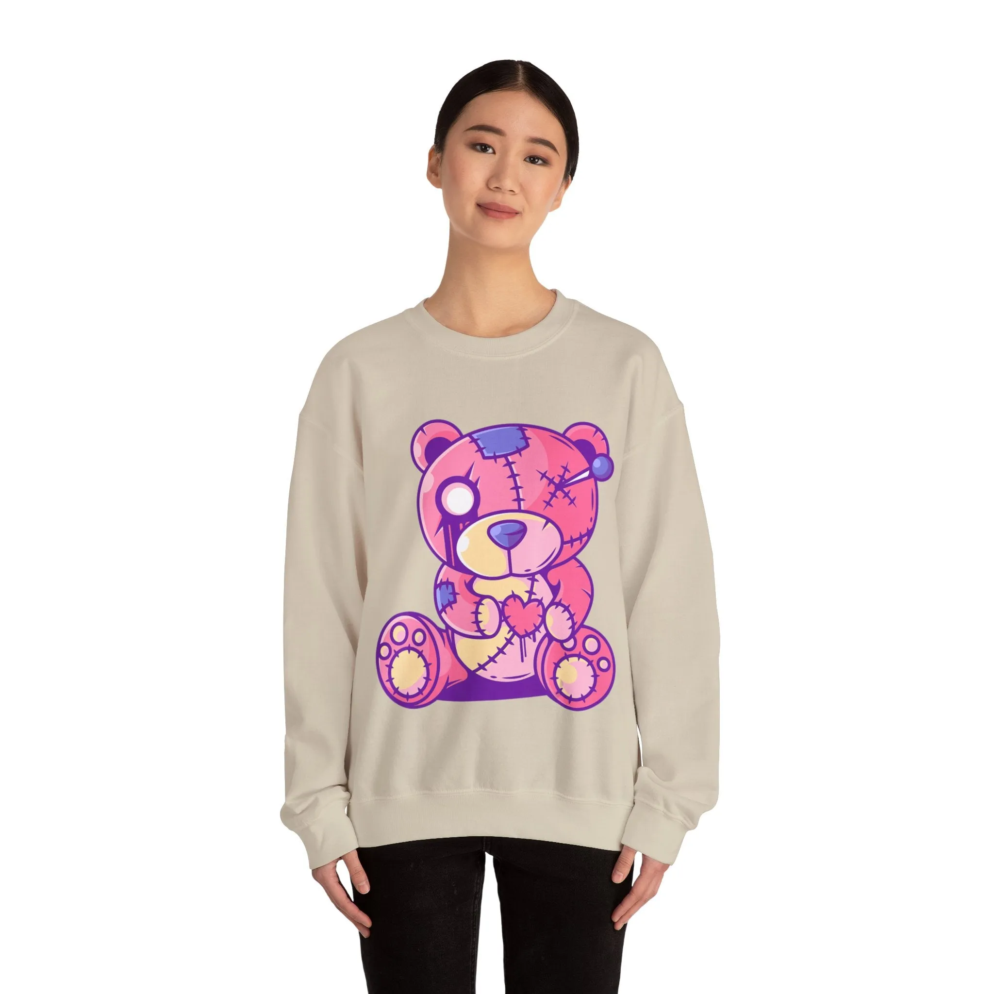 Stitched Teddy Bear Sweatshirt