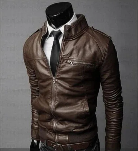 Stylish Brok Leather Jacket
