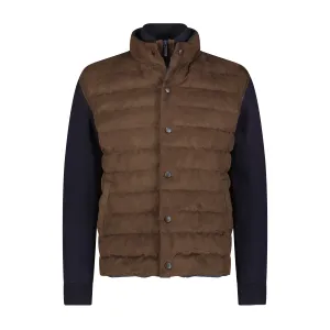 Suede Quilted Puff Jacket