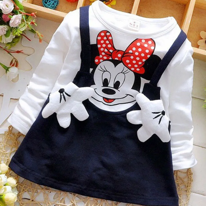 Summer Cotton Baby Girls Cartoon Dress