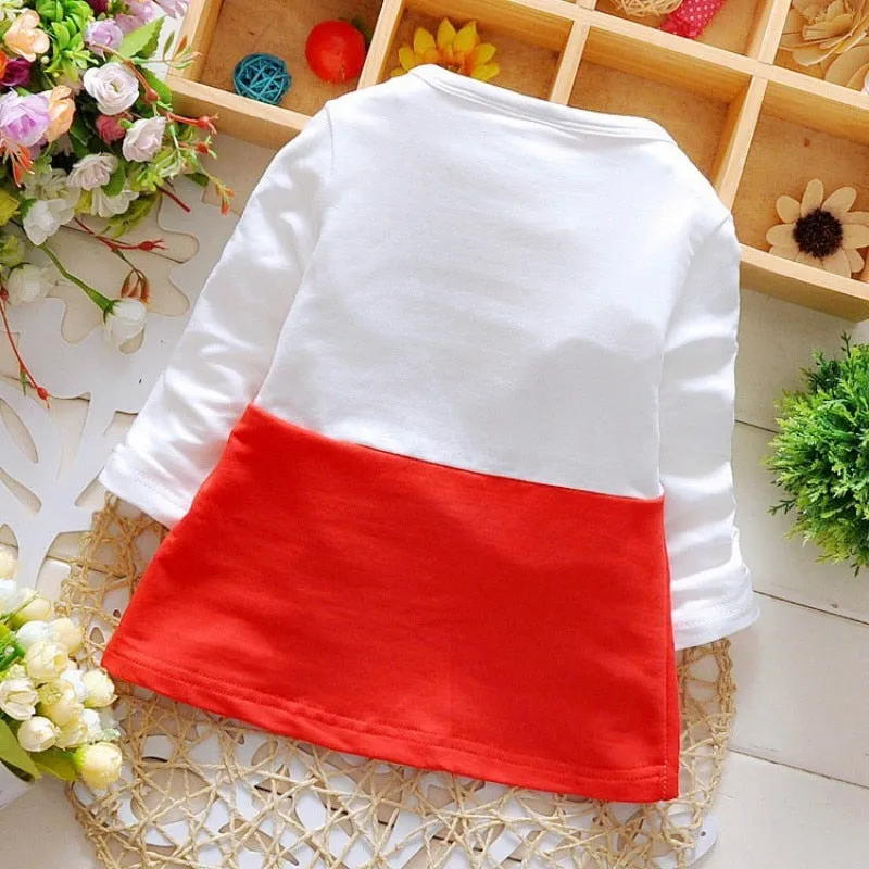 Summer Cotton Baby Girls Cartoon Dress