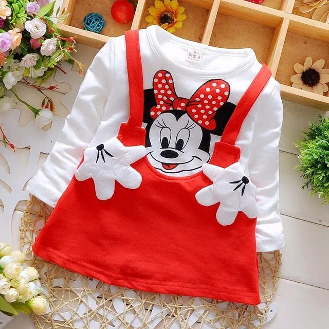 Summer Cotton Baby Girls Cartoon Dress