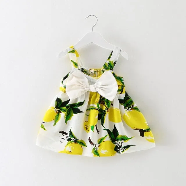 Summer Cotton Baby Girls Cartoon Dress