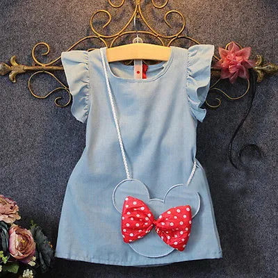 Summer Cotton Baby Girls Cartoon Dress