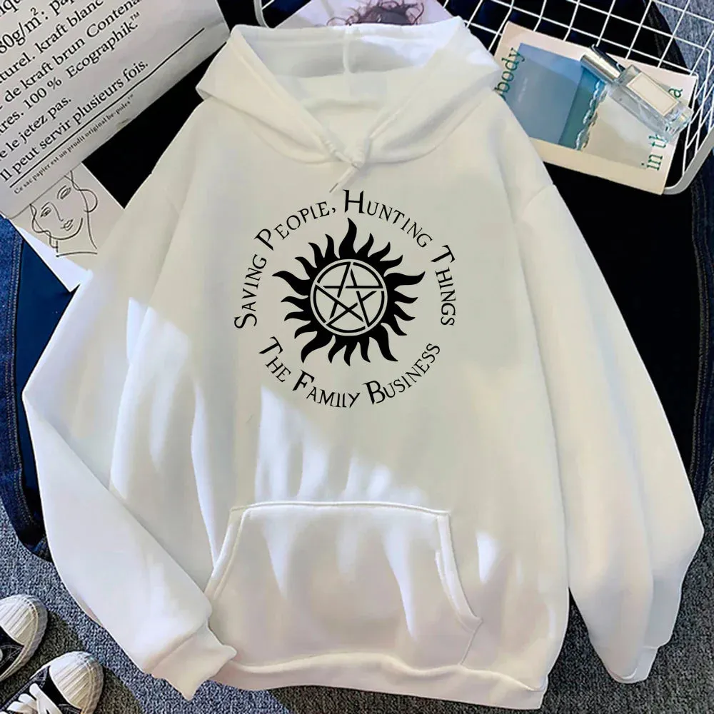 Supernatural Hoodies Women Y2k Aesthetic Fleece