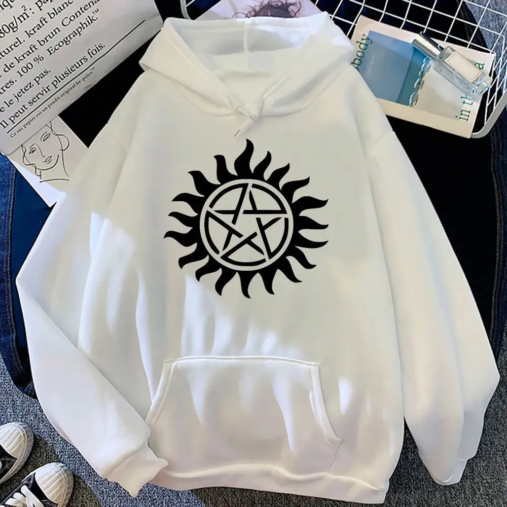 Supernatural Hoodies Women Y2k Aesthetic Fleece