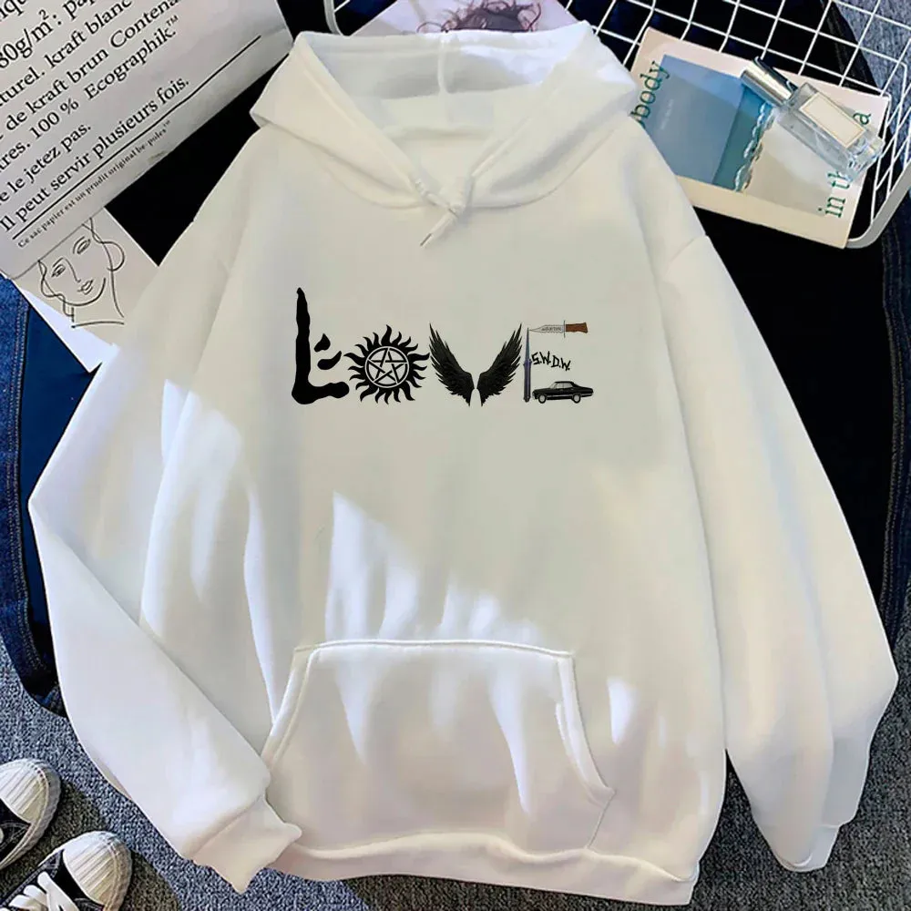 Supernatural Hoodies Women Y2k Aesthetic Fleece