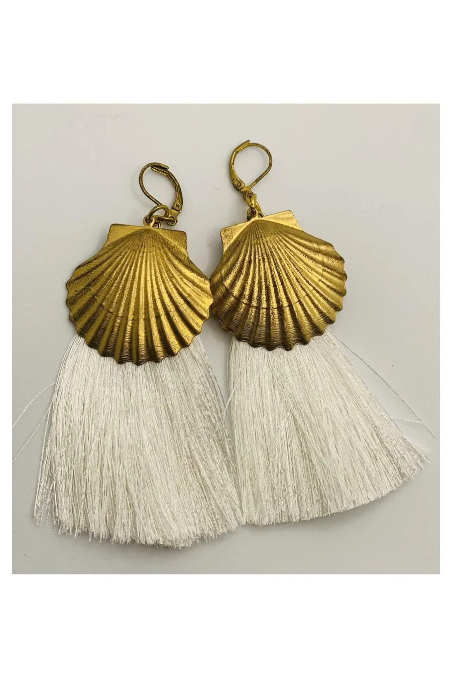 Suzywan DELUXE Sea Shells Tassel Mermaid Earrings