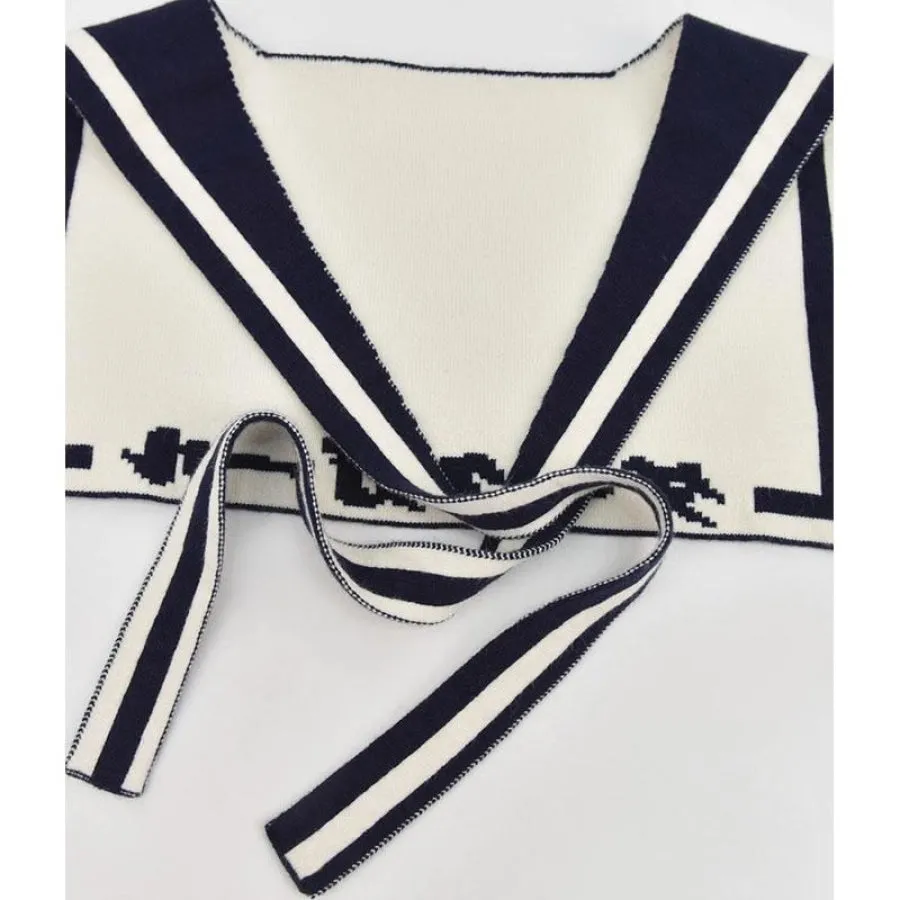Sweet Anime Cartoon Sailor Neck Sweater J40179