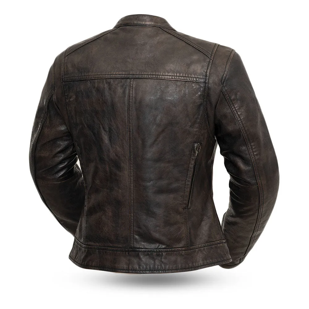 SWEET POISION Motorcycle Leather Jacket