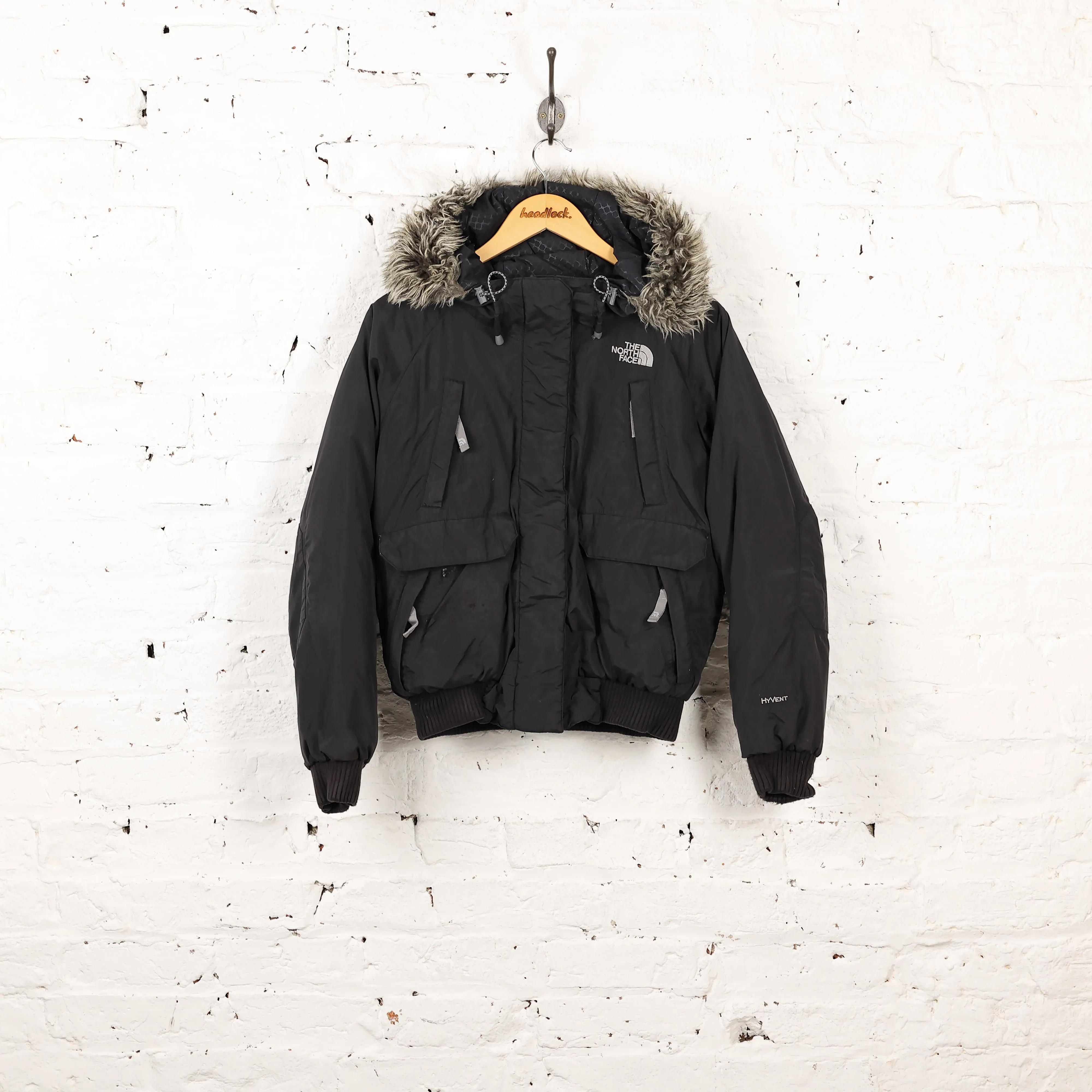The North Face Cropped Hyvent Parka Jacket - Black - Womens M