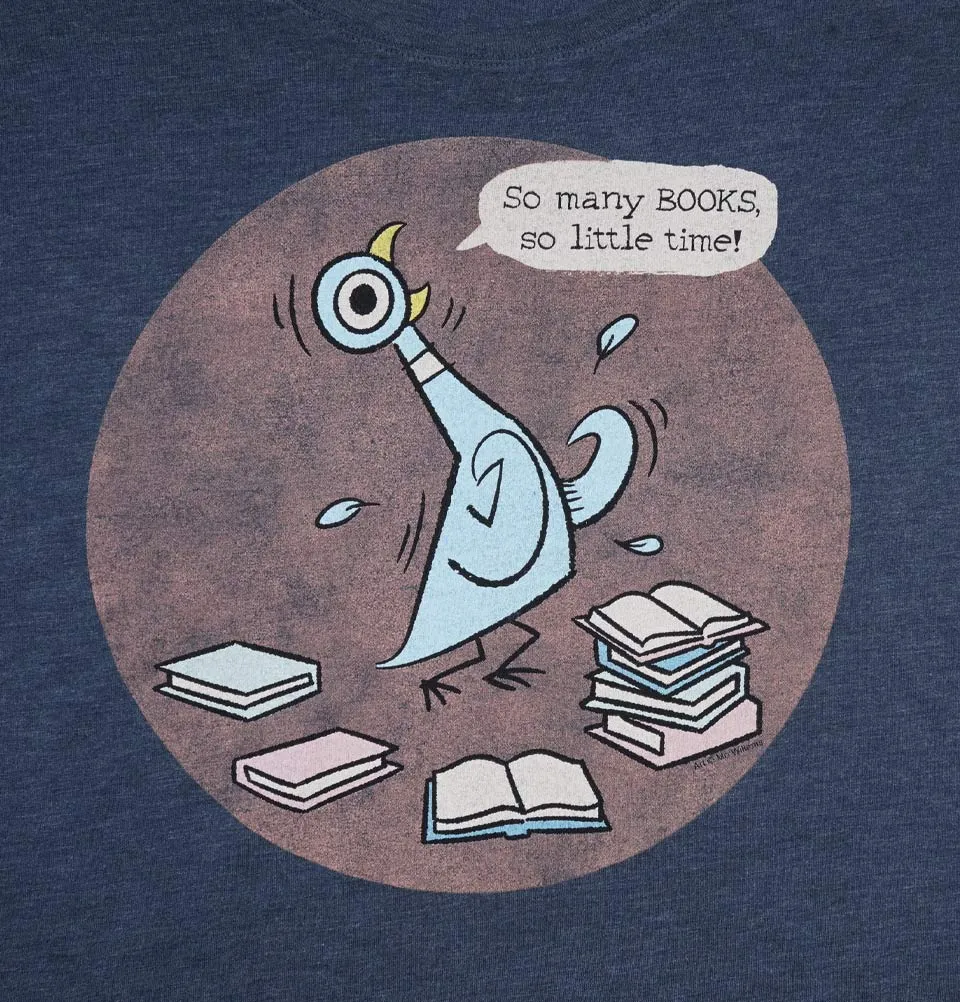 THE PIGEON: SO MANY BOOKS Women's Relaxed Fit Dolman