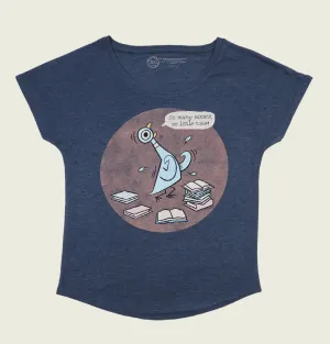 THE PIGEON: SO MANY BOOKS Women's Relaxed Fit Dolman