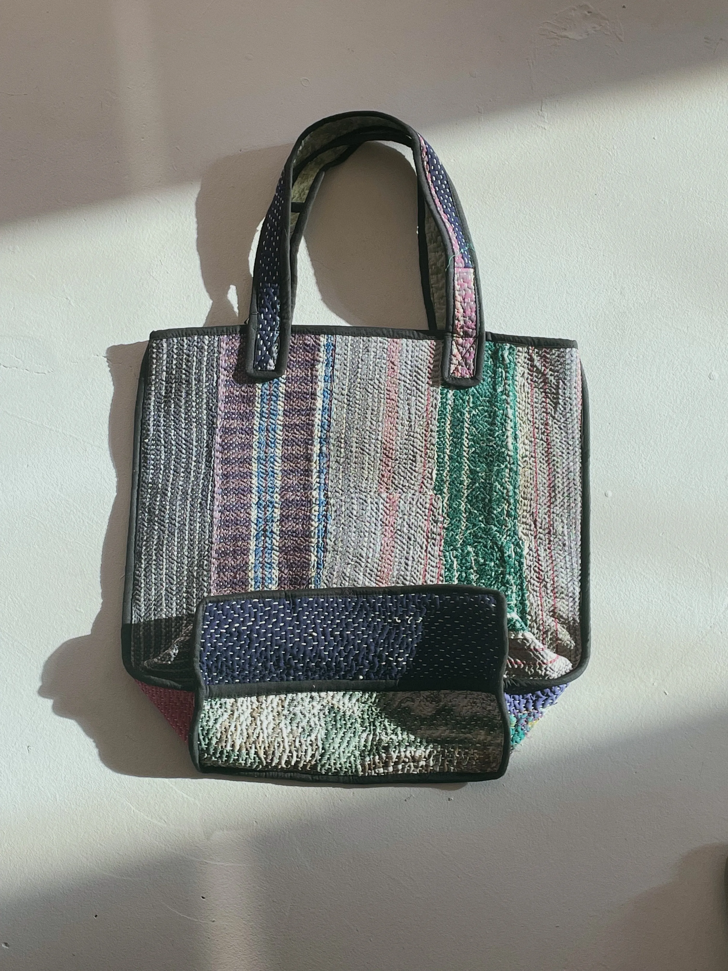 The Xoti Zero Waste Quilted Kantha Bag, Reversible - 005