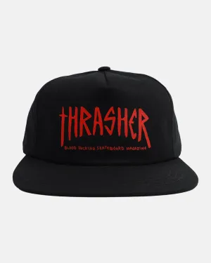Thrasher x Toy Machine Scratch Cap Black