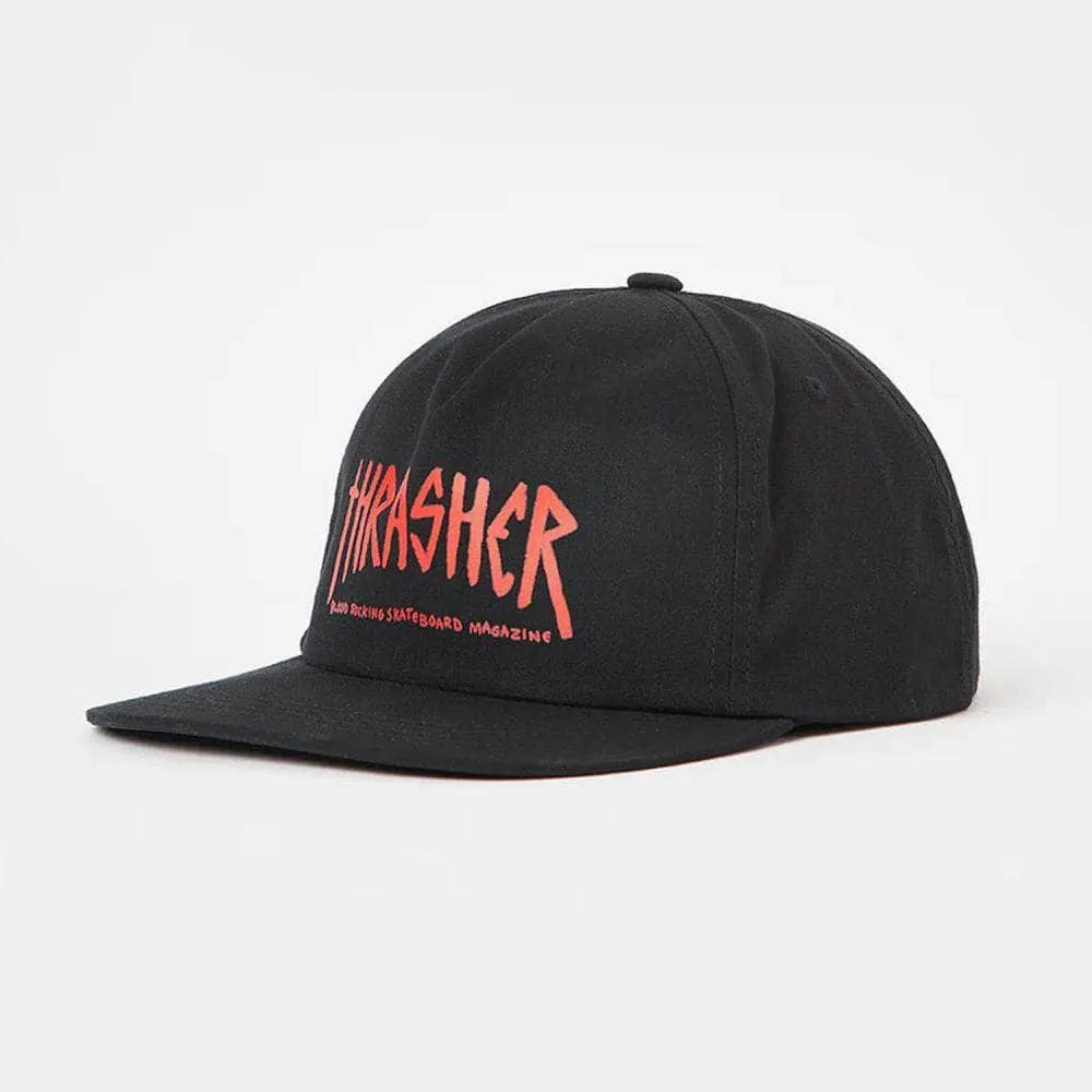 Thrasher x Toy Machine Scratch Cap Black