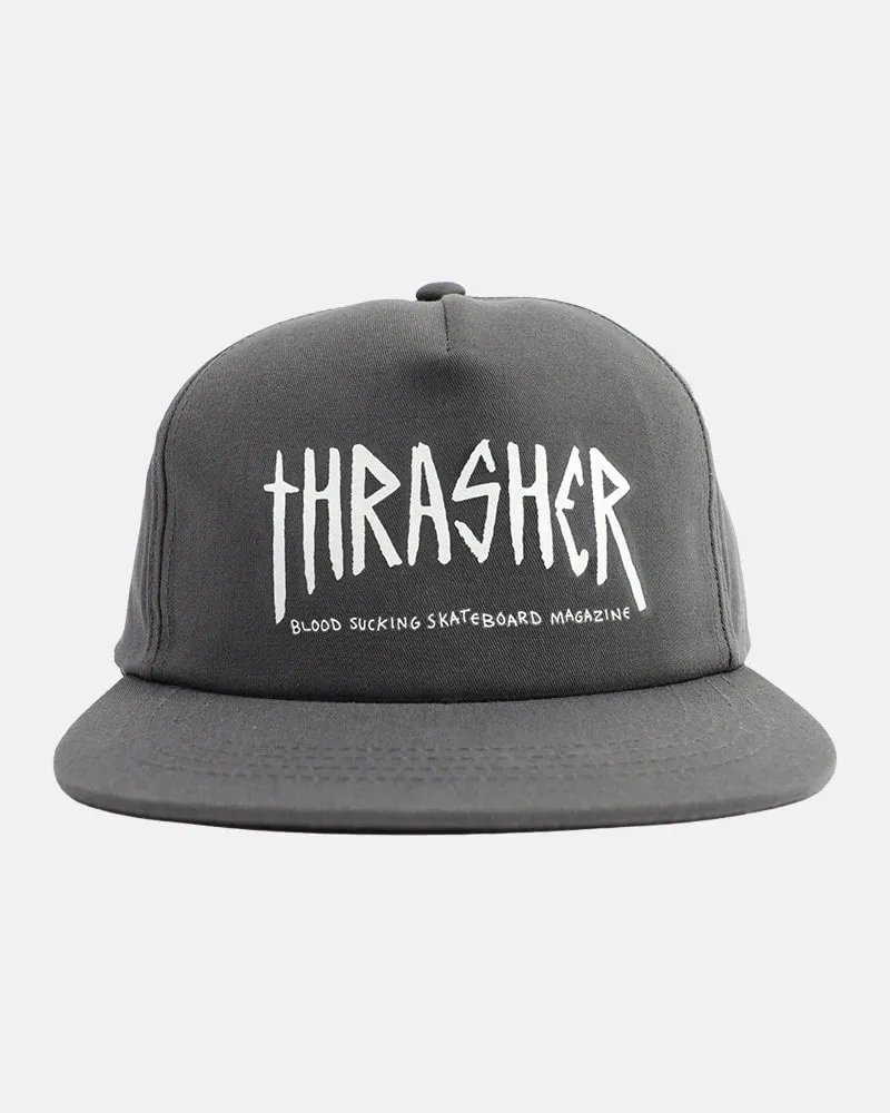 Thrasher x Toy Machine Scratch Cap Charcoal