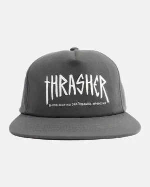Thrasher x Toy Machine Scratch Cap Charcoal