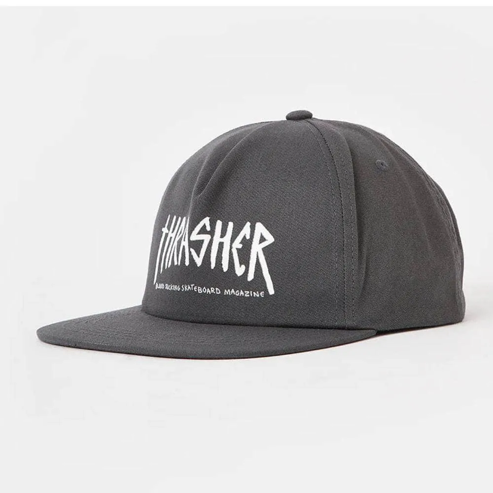 Thrasher x Toy Machine Scratch Cap Charcoal
