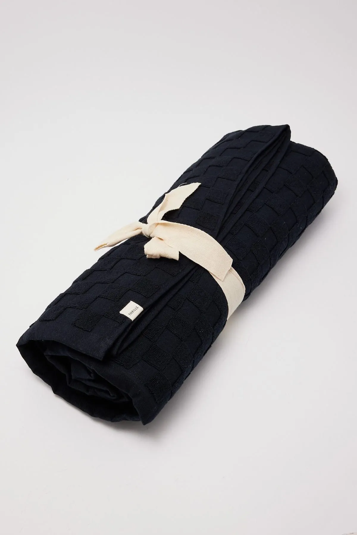 THRILLS AALTO TERRY TOWEL - BLACK