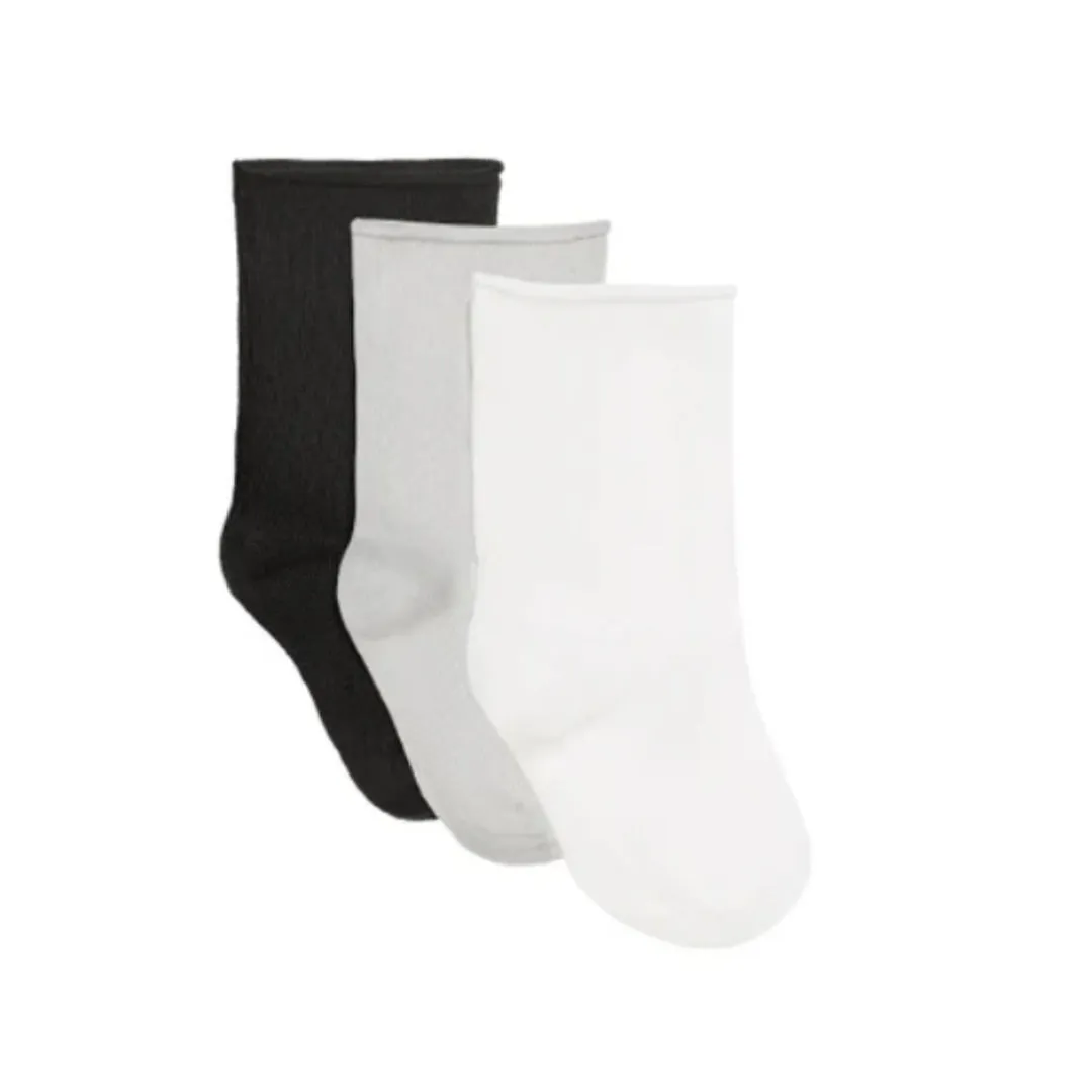 Toddler (4-6 Shoe) cotton 3pack socks