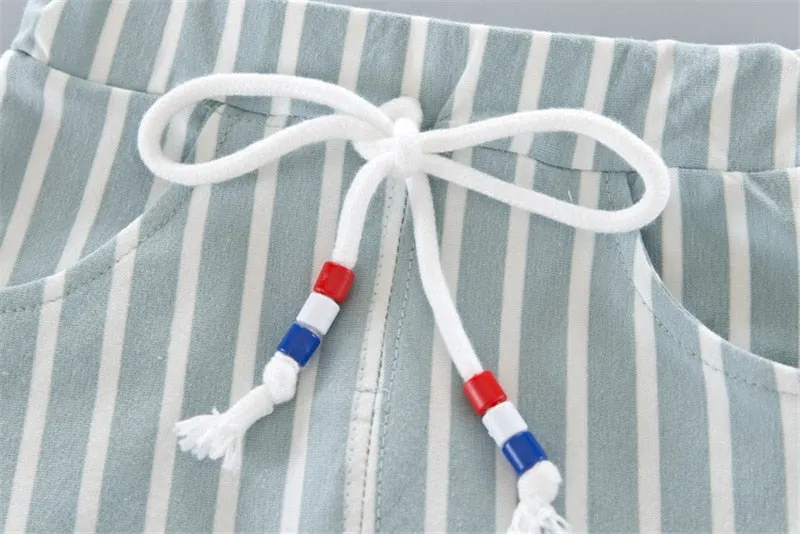 Toddler Boys Clothes Children Clothing Cartoon Summer Clothing Top Pant 2Pcs  Cute Kids Casual Boys Sport Suits Outfit 1-2-3-4Y