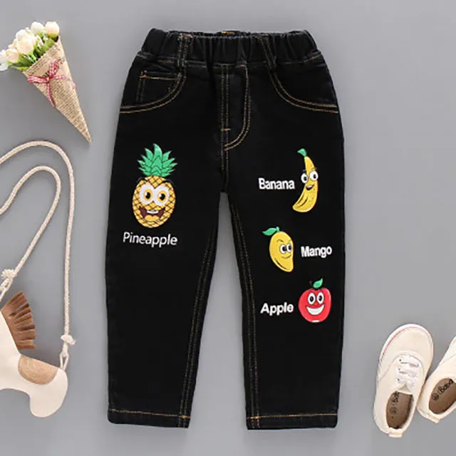 Toddler's Casual Elastic Waist Jeans