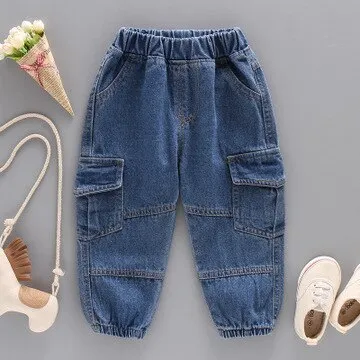 Toddler's Casual Elastic Waist Jeans